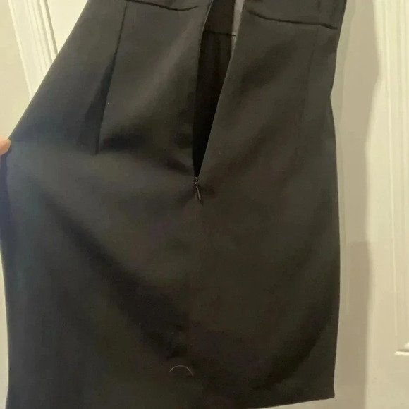 MNG MANGO Women's Black Capiz Button Wrap Dress EUR S USA 4 back zip S - Picture 10 of 10